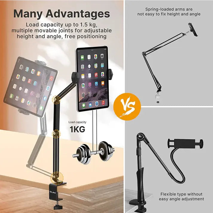 Ulanzi VIJIM Metal iPad Tablet Holder for Bed or Desk
