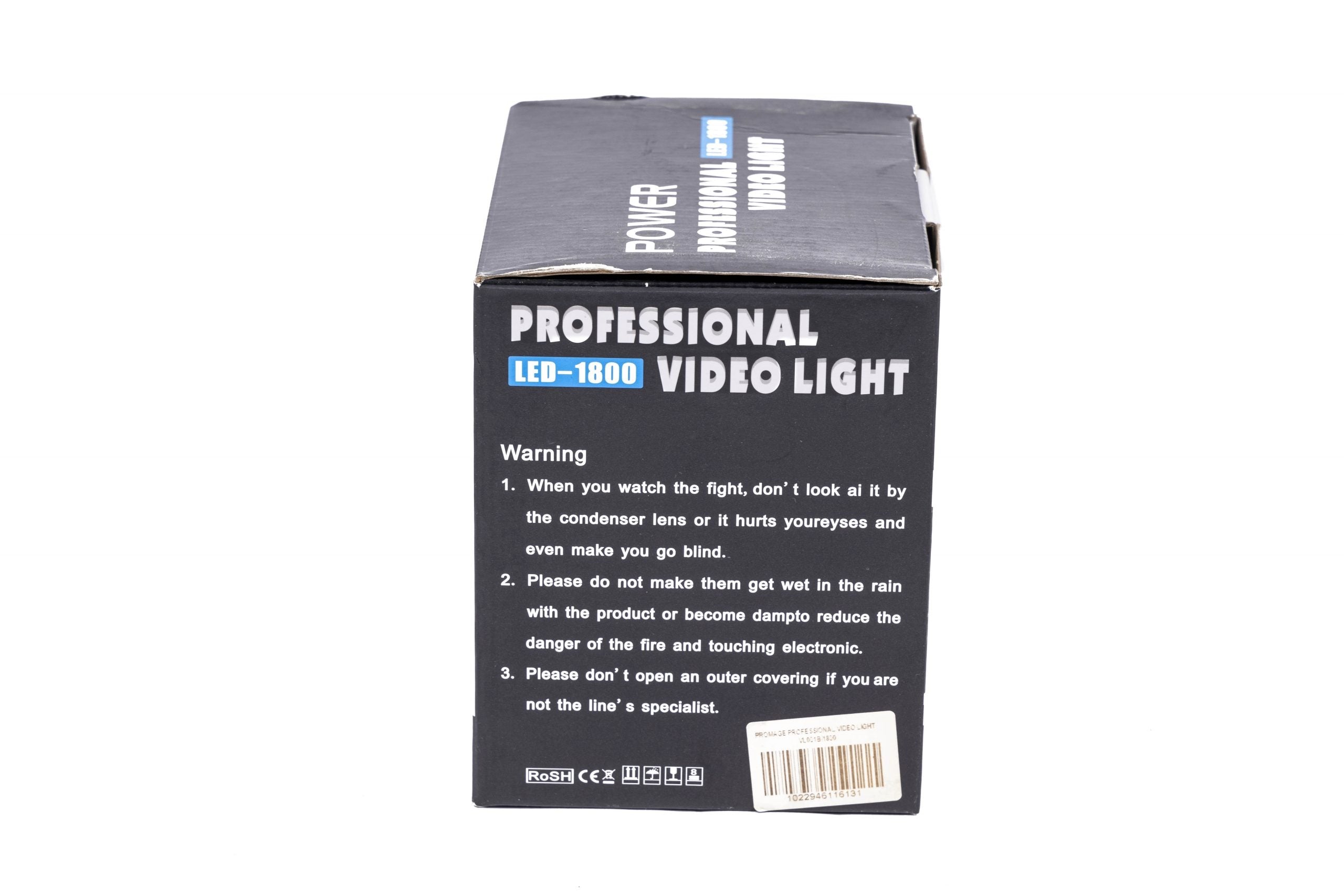 PROMAGE PROFESSIONAL VIDEO LIGHT VL001B/LED1800