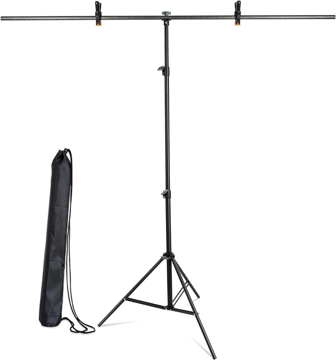 Promage T-Shape Photography Backdrop Stand Kit with 2 Fixing Clamps and Carrying Bag for Photo Video Studio PM-210