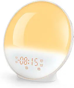 HEIMVISION A80S SUNRISE ALARM CLOCK, WAKE UP LIGHT/SUNLIGHT LAMP WITH DUAL ALARM CLOCKS