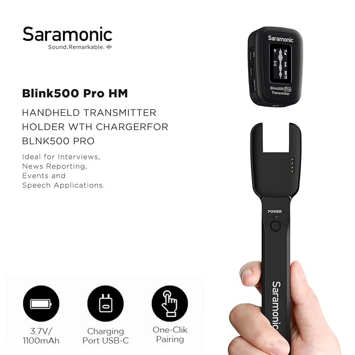 SARAMONIC BLINK 900 PRO HM HANDHELD TRANSMITTER HOLDER FOR BLINK 500 PRO
