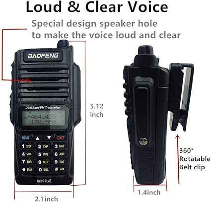 Baofeng UV-9R PLUS (1- 20 Set) 8W Radio Handheld Dual Band Portable Walkie Talkies With Earpiece