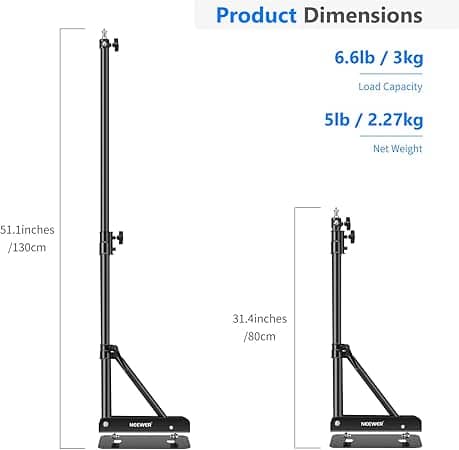 NEEWER 130cm Wall Mounting Triangle Boom Arm