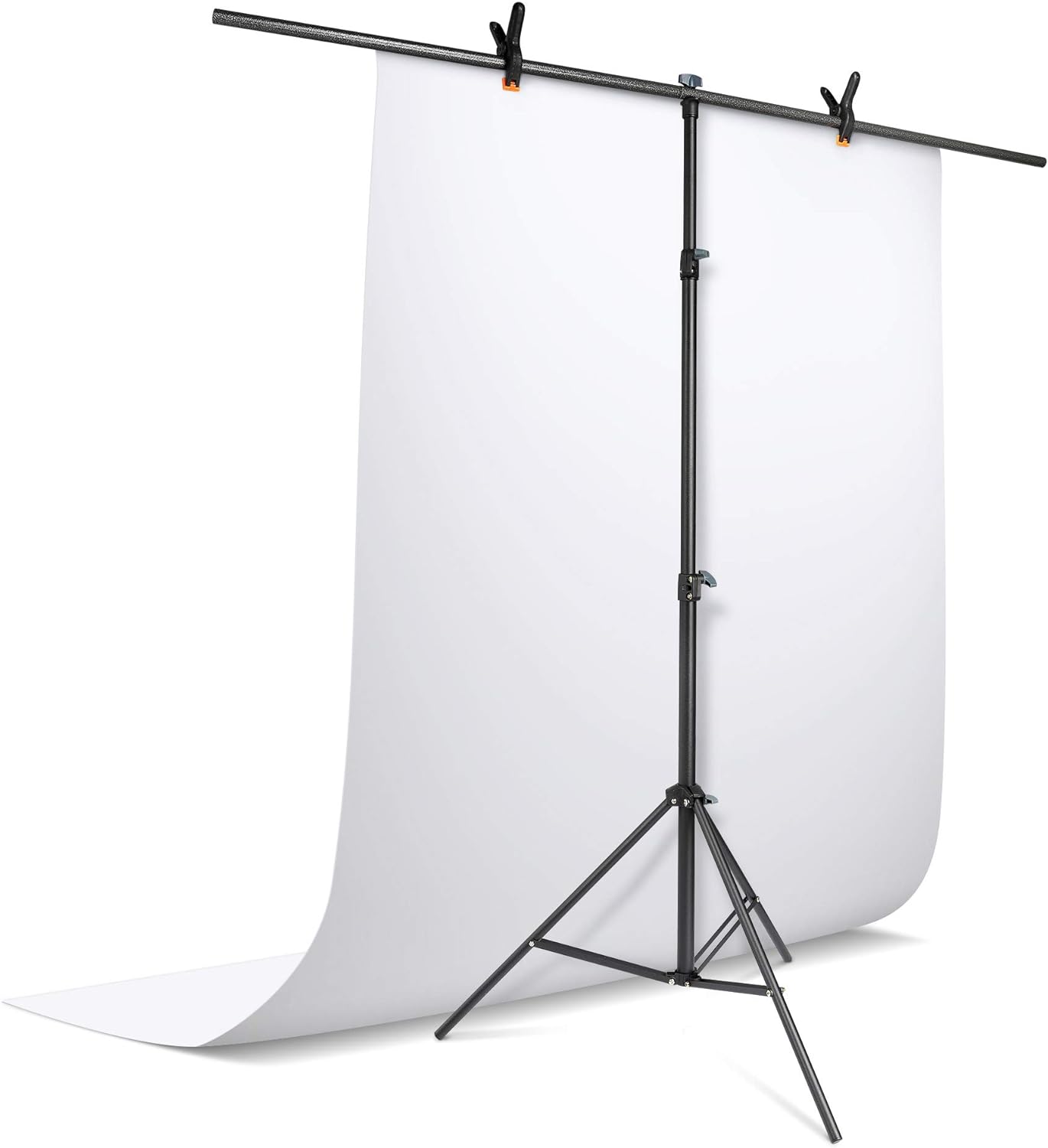 Promage T-Shape Photography Backdrop Stand Kit with 2 Fixing Clamps and Carrying Bag for Photo Video Studio PM-210