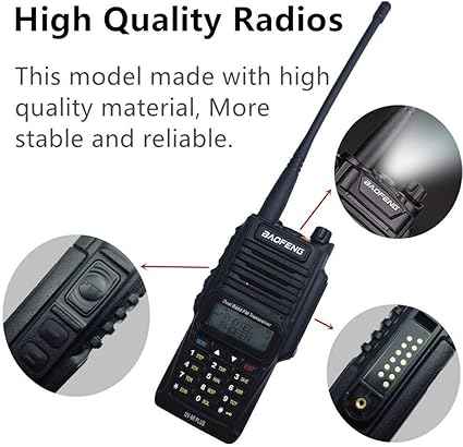 Baofeng UV-9R PLUS (1- 20 Set) 8W Radio Handheld Dual Band Portable Walkie Talkies With Earpiece