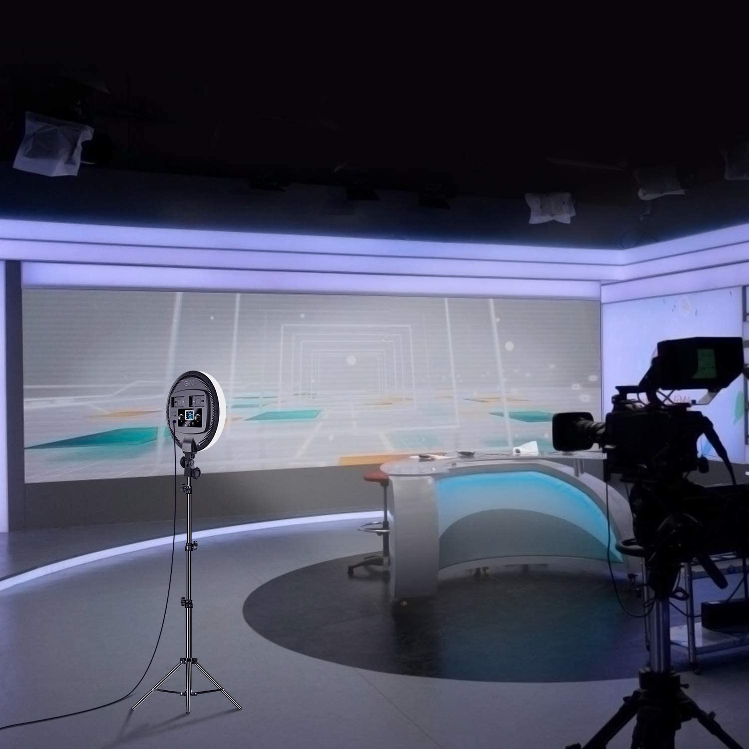 GVM 12"" LED Bi-Color Soft Video Light Panel Kit with Two Stands YR200D-SET4