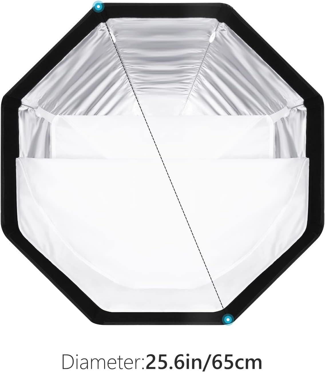 NEEWER 26''/65CM Octagonal Softbox Quick Release with S-Type Bracket Mount