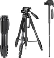 NEEWER Aluminium Alloy Camera Tripod Monopod with Pan Head (BLACK)