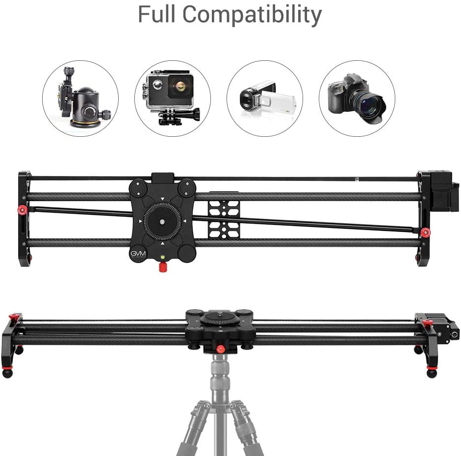 GVM GR-80QD Professional Video Carbon Fiber Motorized Camera Slider 80CM (32"")