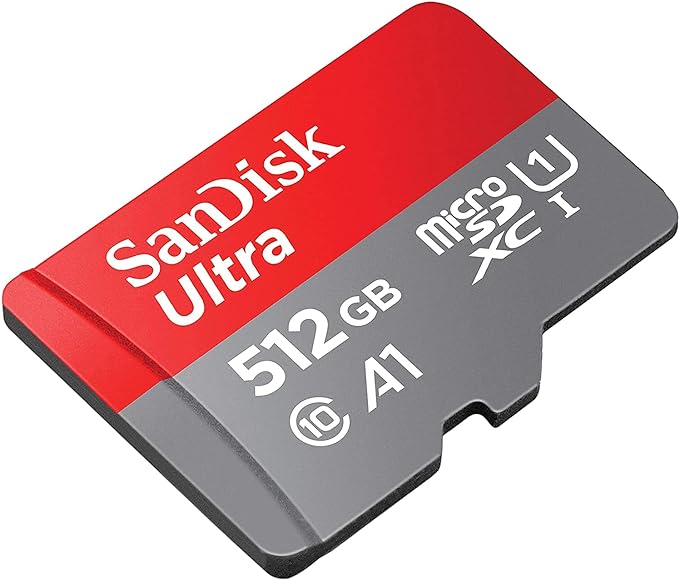 SANDISK ULTRA MICROSDXC A1 UHS-I 512 GB/120 MB MEMORY CARD