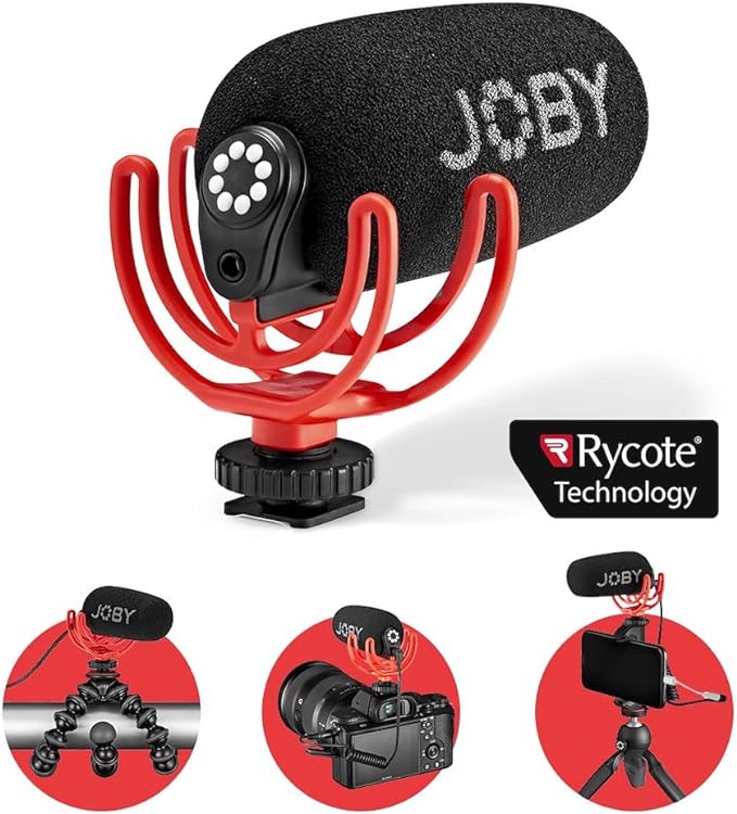 JOBY WAVO ON-CAMERA VLOGGING COMPACT MICROPHONE(JB01675-BWW)