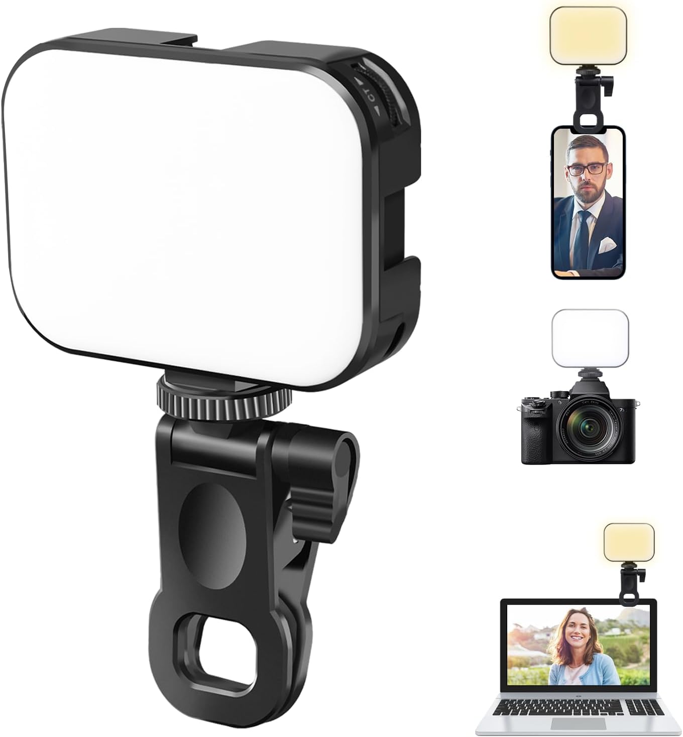 ULANZI VL100X SELFIE LIGHT Clip LED Light Panel for Phone/Laptop/Tablet/Computer