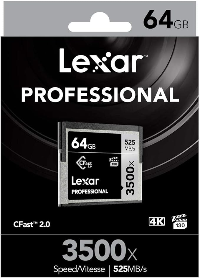 LEXAR PROFESSIONAL CFAST 2.0 CARD 64GB/525MB/3500X