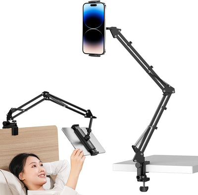 ULANZI T2 Adjustable Tablet Holder for Desk, Carbon Steel Tablet Phone Stand