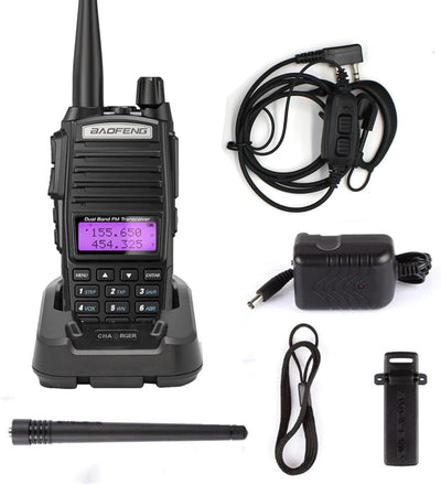 BAOFENG UV-82 (1 - 20 Set) 5W Radio Handheld Dual Band Portable Walkie Talkies With Earpiece