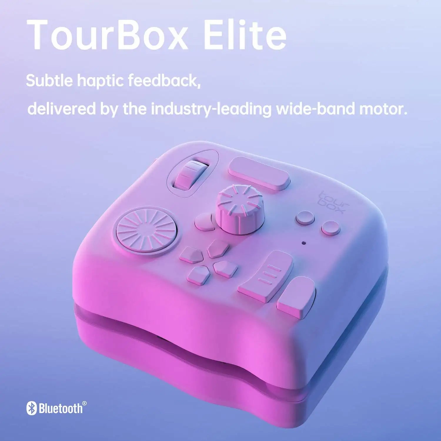 Tourbox Elite, Video Photo Editing Controller, Bluetooth 5.0 Customized Shortcut Keyboard - White