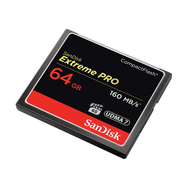 SanDisk 64GB Extreme Pro CompactFlash Memory Card (160MB/s)