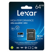 Lexar 64GB High-Performance 633x microSDXC™ UHS-I