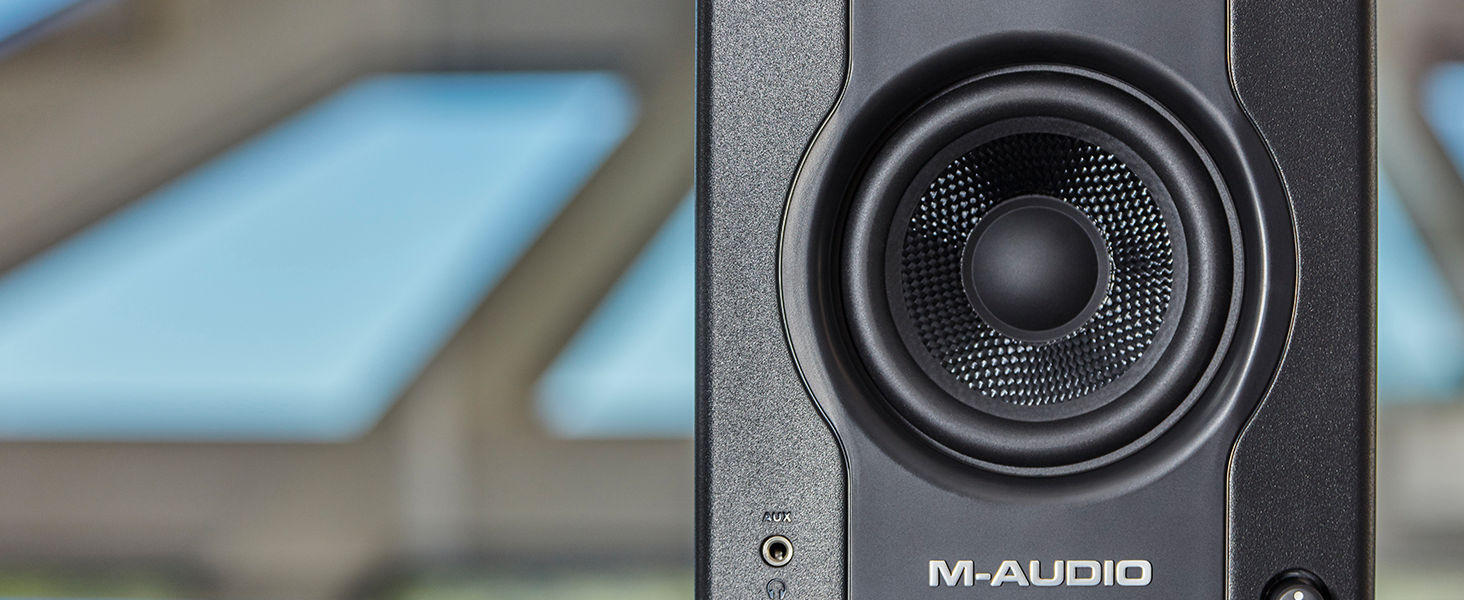 M-Audio BX3 - 120-Watt Powered Desktop Computer Speakers / Studio Monitors for Gaming, Music Production, Live Streaming and Podcasting (Pair)