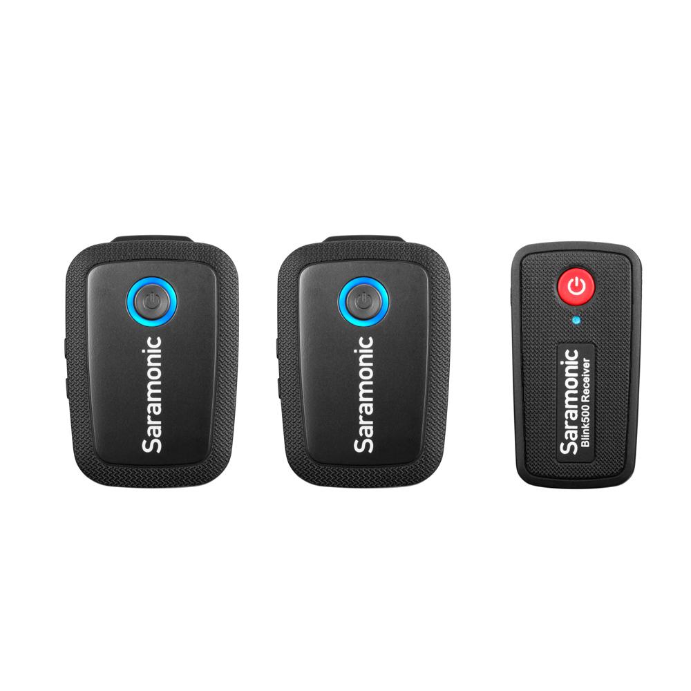 Saramonic Blink 500 B2 Ultracompact 2-Person Wireless Clip-On Mic System With Lavaliers &amp; Dual Receiver