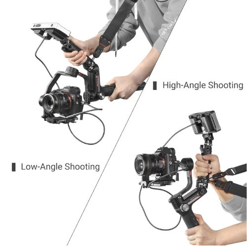 SmallRig Handle for Zhiyun Weebill-S with Integrated Cold Shoe, Wrench, and Multiple Threaded Holes - 2636