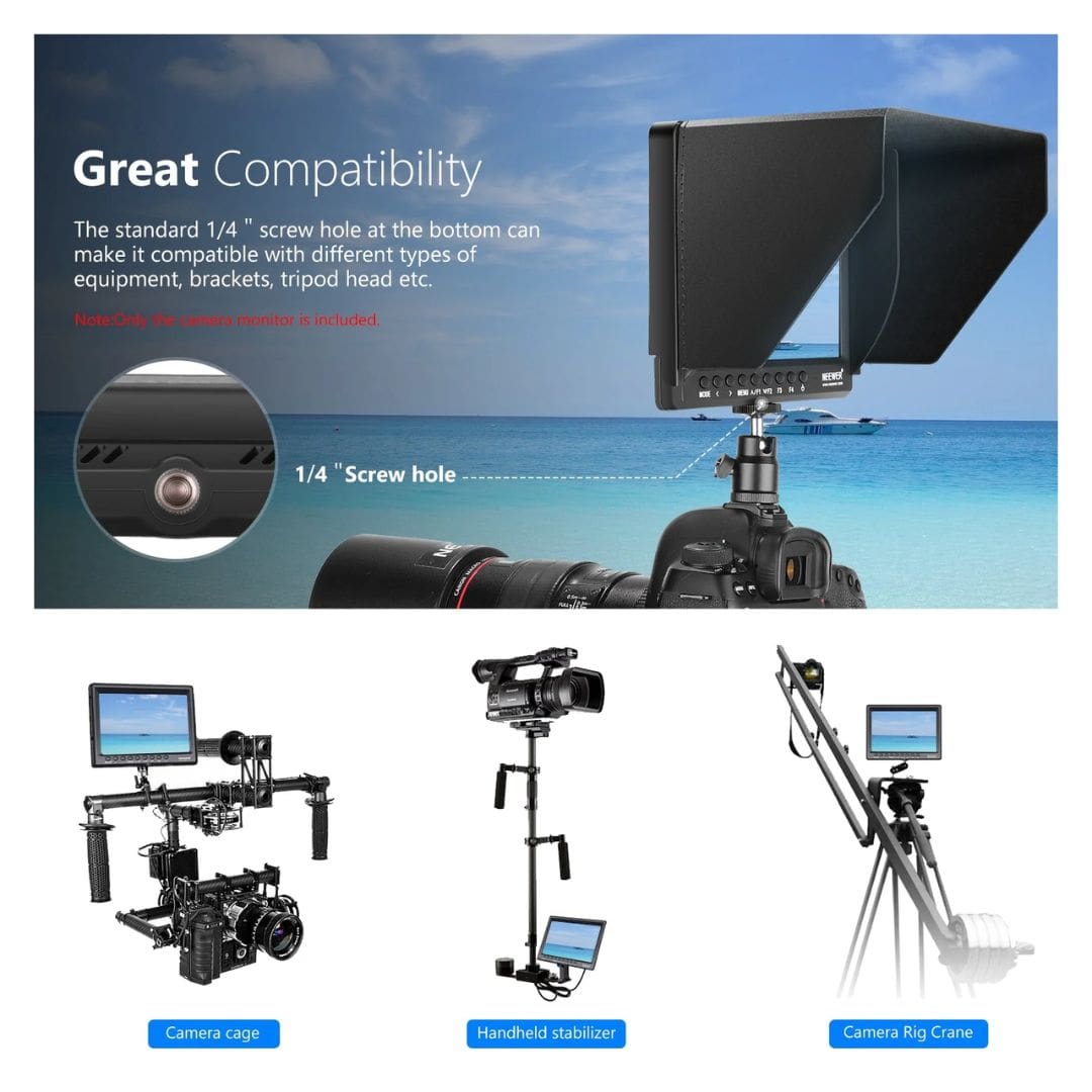 NEEWER F100 7-Inch HD Camera Field Monitor