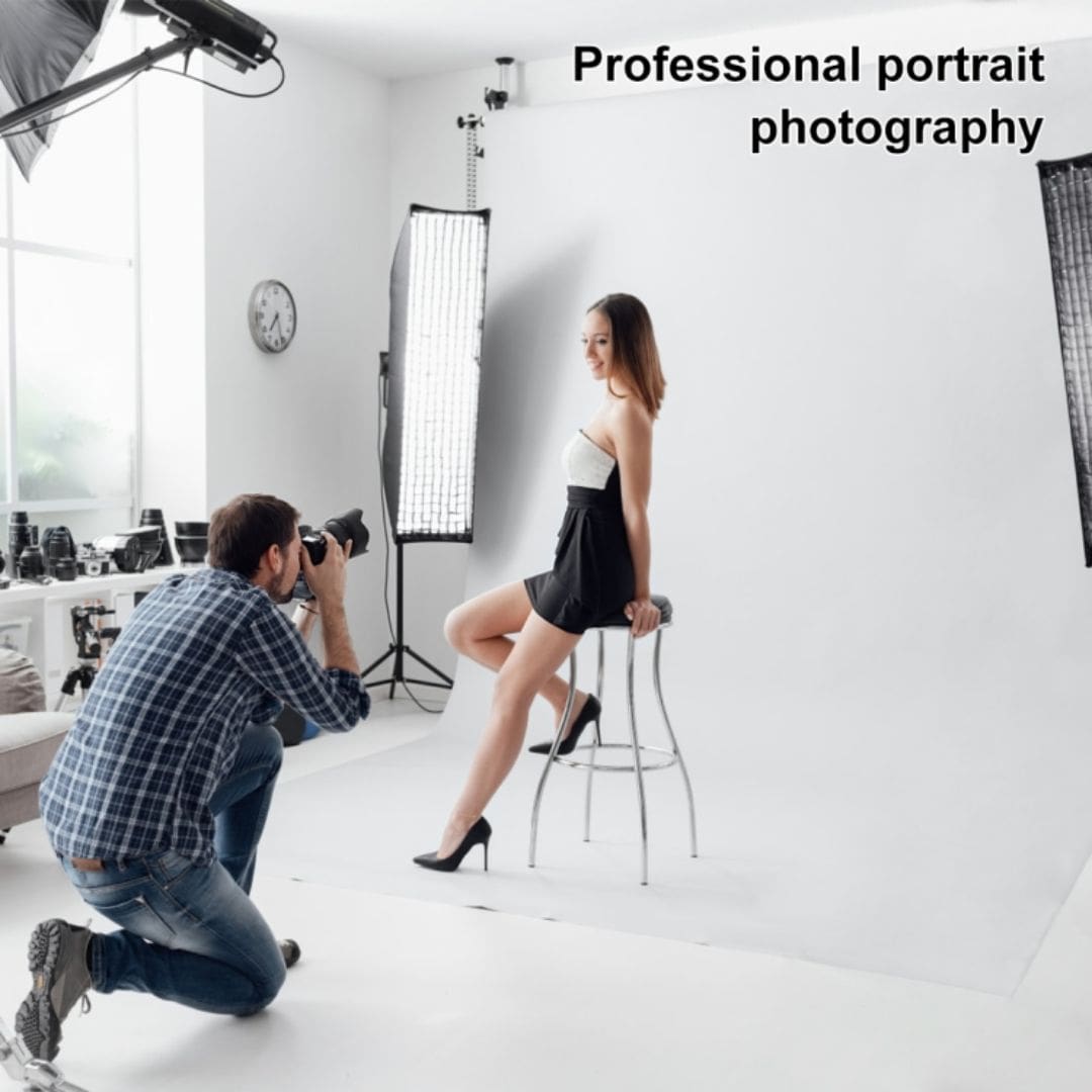 Puluz 3m x 2m Photography Background Thickness Photo Studio Background Cloth Backdrop (White) PU5214W