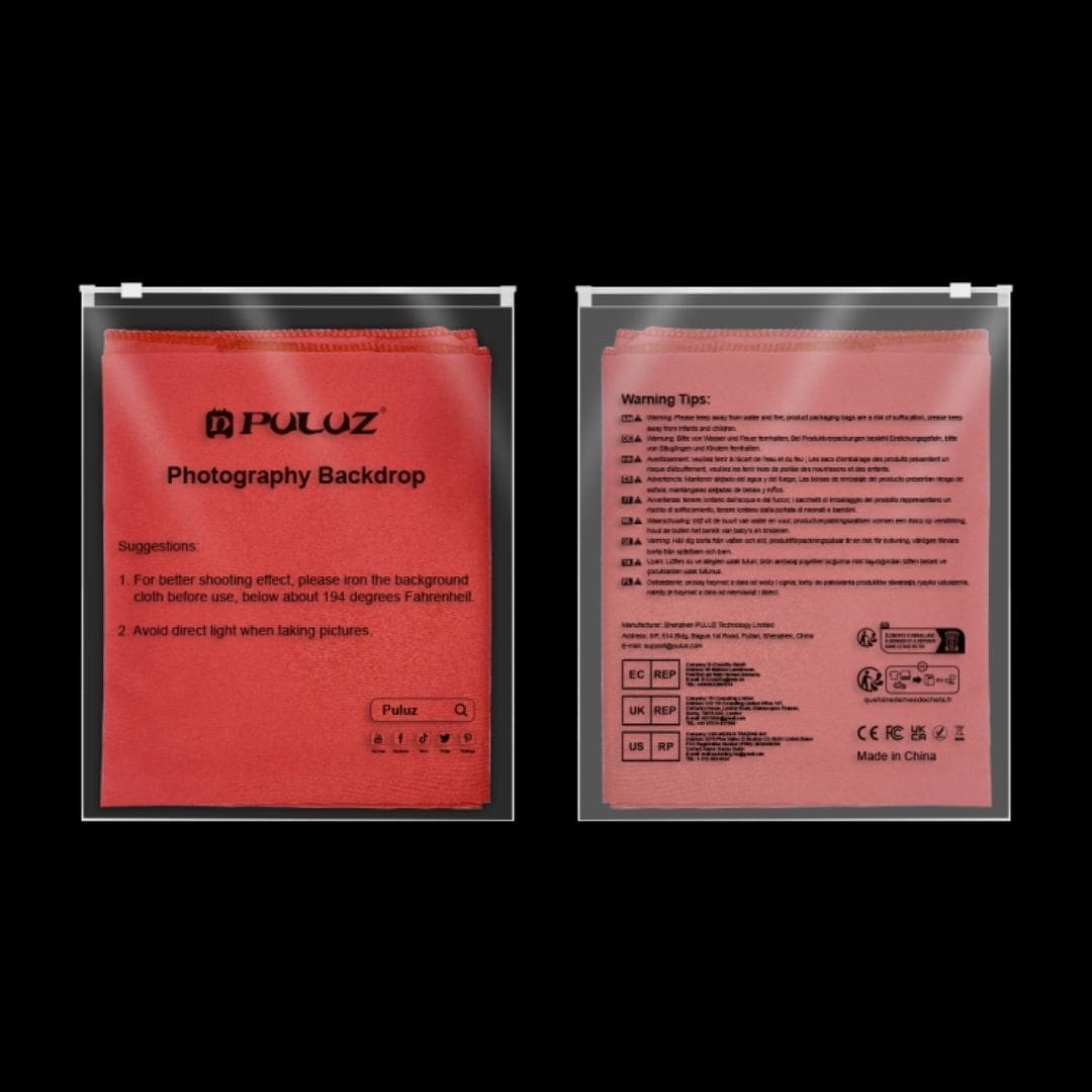 Puluz 2m x 2m Photography Background Thickness Photo Studio Background Cloth Backdrop (Red) PU5207R