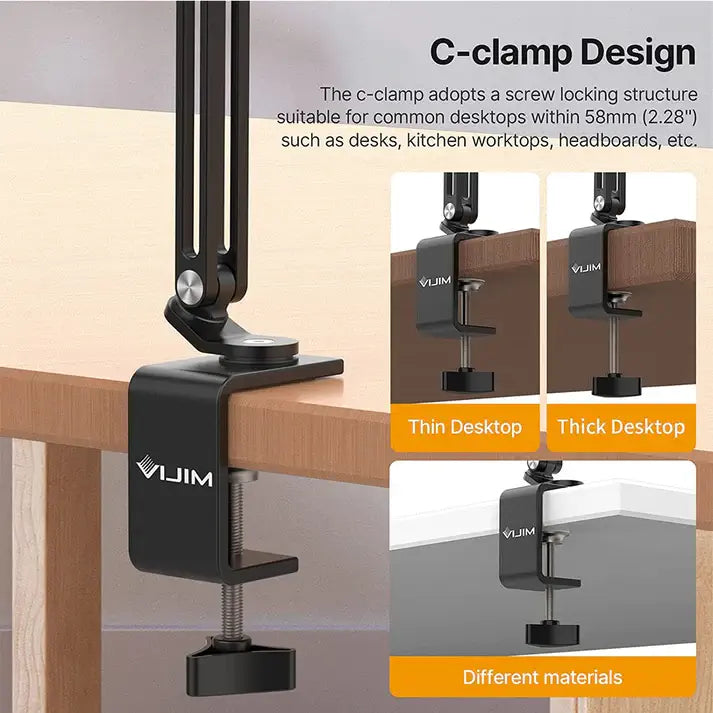 Ulanzi VIJIM Metal iPad Tablet Holder for Bed or Desk