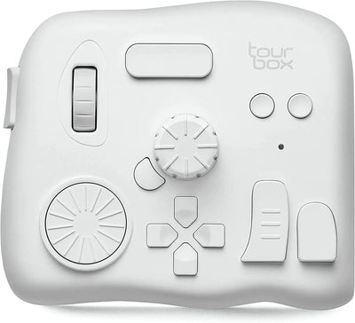Tourbox Elite, Video Photo Editing Controller, Bluetooth 5.0 Customized Shortcut Keyboard - White