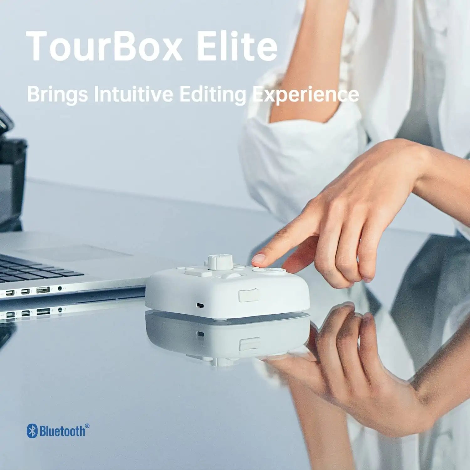Tourbox Elite, Video Photo Editing Controller, Bluetooth 5.0 Customized Shortcut Keyboard - Black
