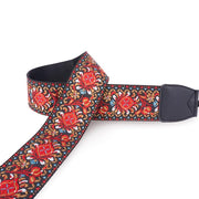 LYNCA RETRO JACQUARD SERIES CAMERA STRAP RED LT01K
