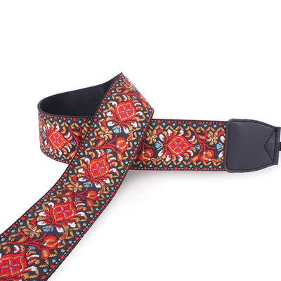 LYNCA RETRO JACQUARD SERIES CAMERA STRAP RED LT01K