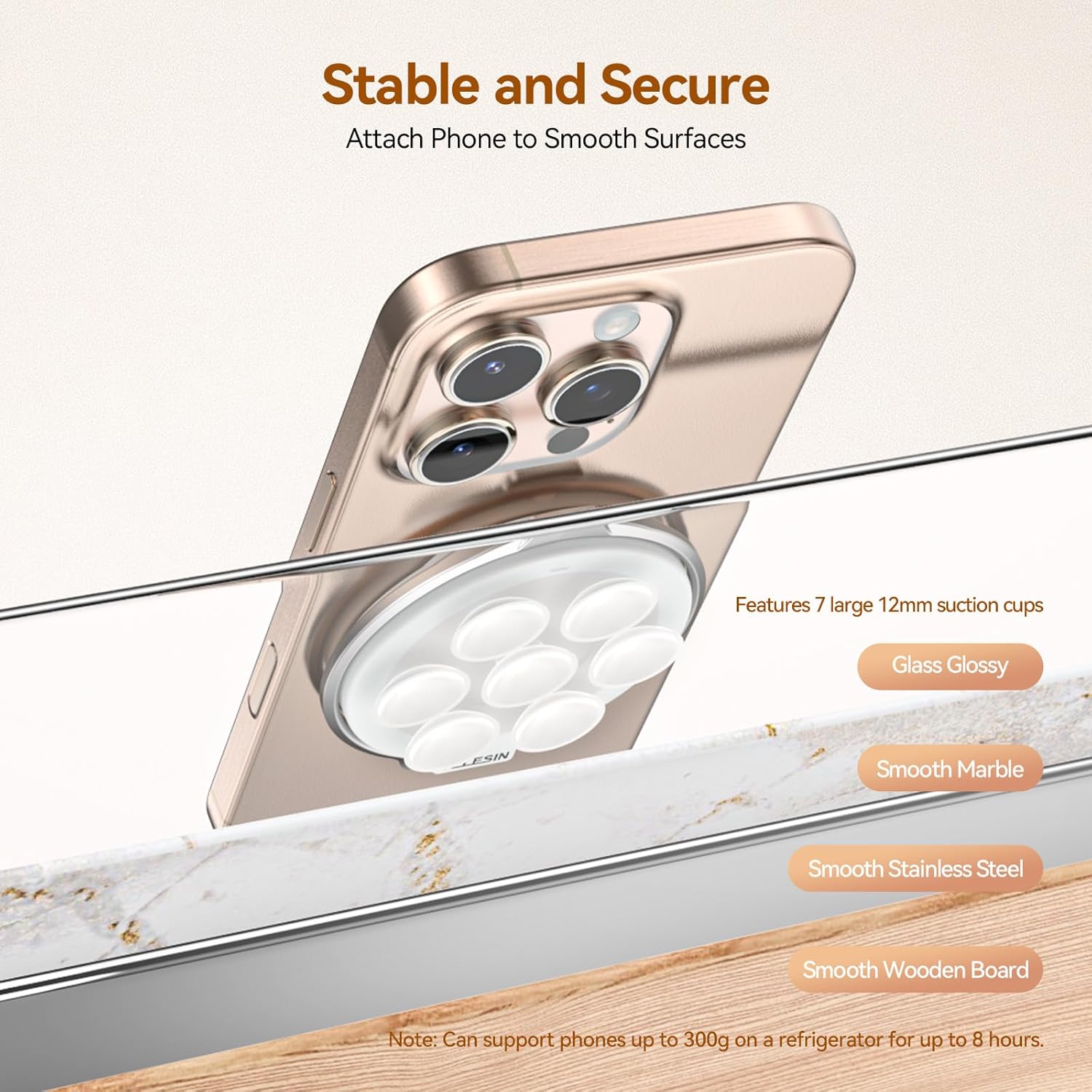TELSIN Magnetic Suction Cup Mount
