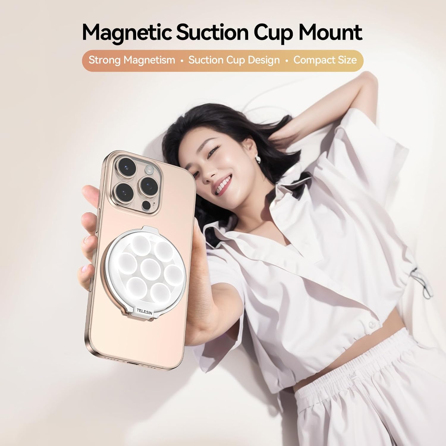 TELSIN Magnetic Suction Cup Mount