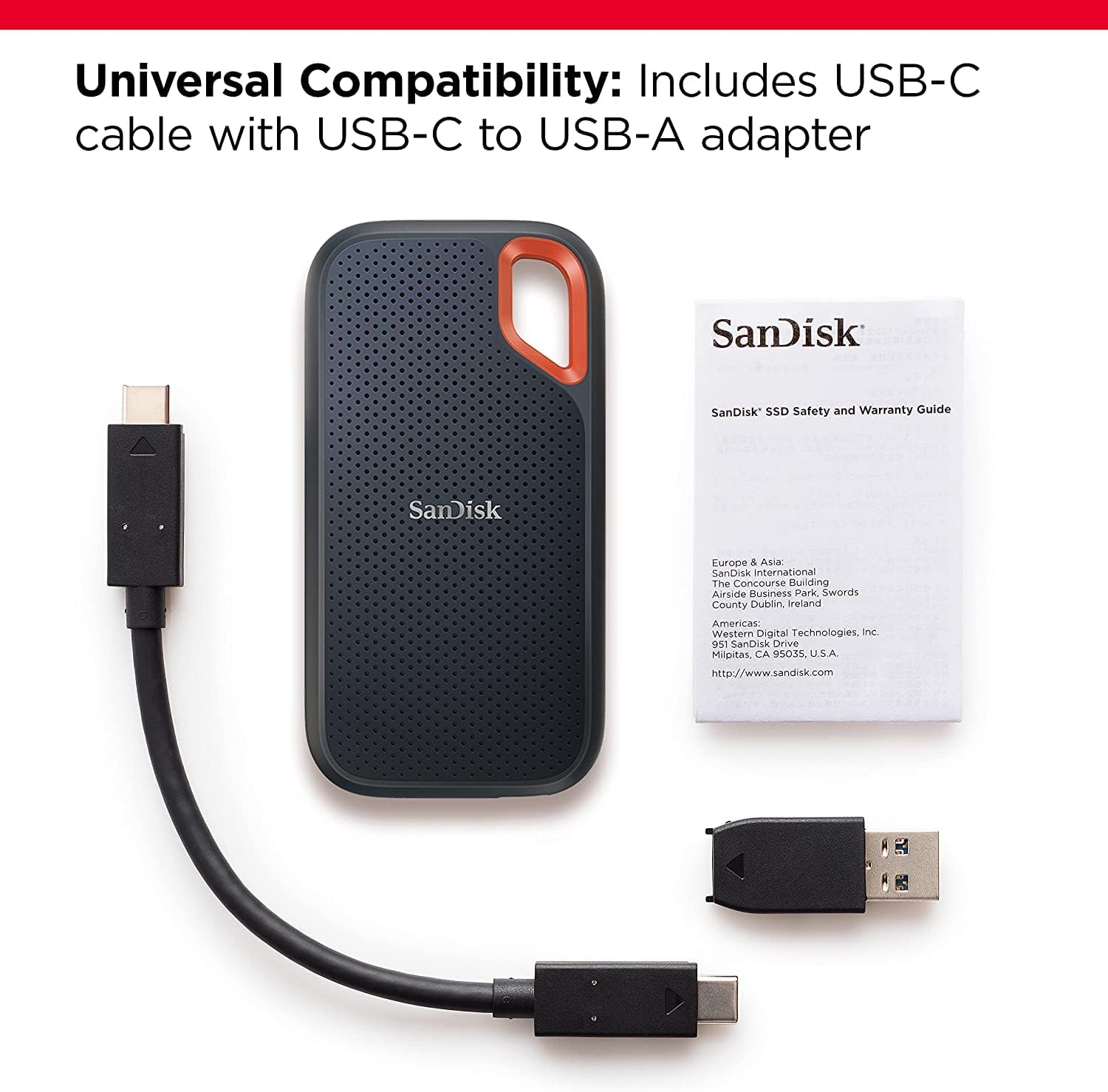 SANDISK SDSSDE61-4T00-G25 4TB EXTREME PORTABLE SSD 1050MB/S