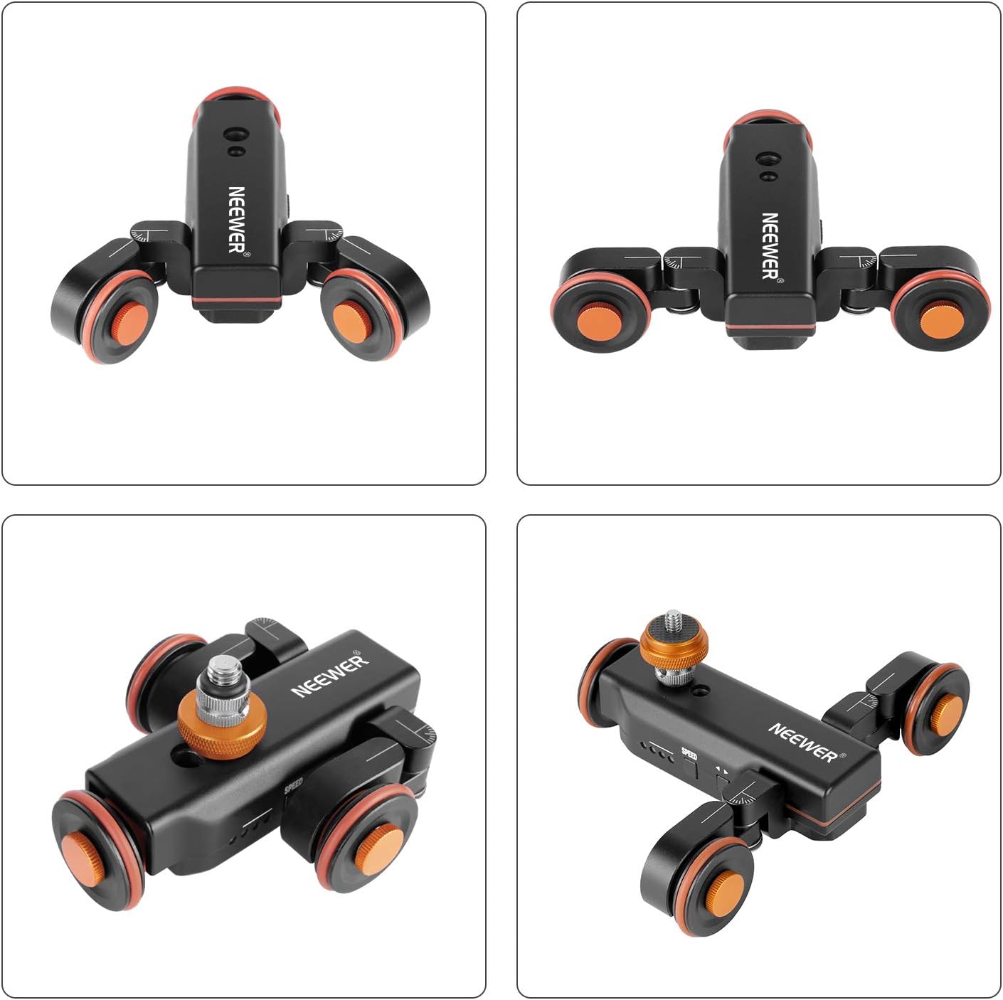 NEEWER Auto 3 Wheels Dolly with Wireless Remote