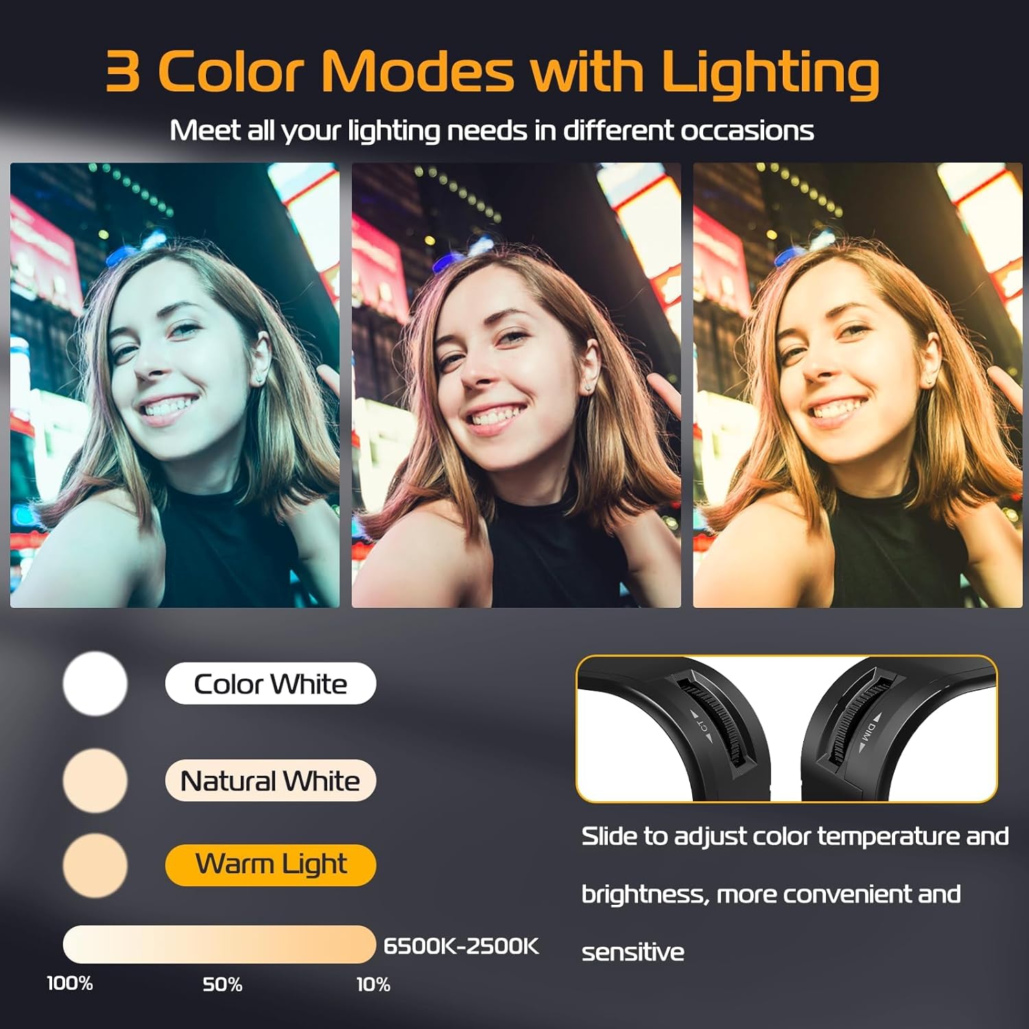 ULANZI VL100X SELFIE LIGHT Clip LED Light Panel for Phone/Laptop/Tablet/Computer
