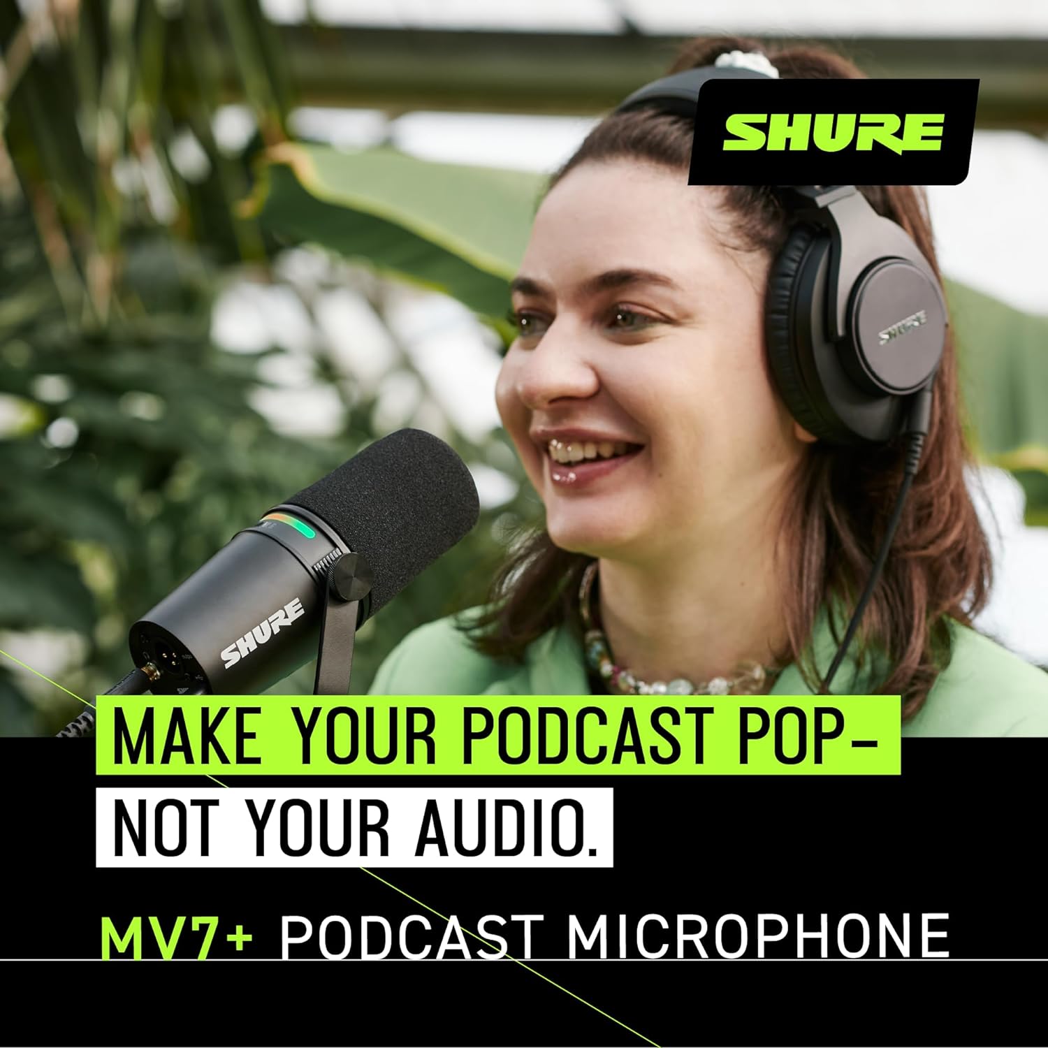Shure MV7+ Podcast XLR/USB Microphone