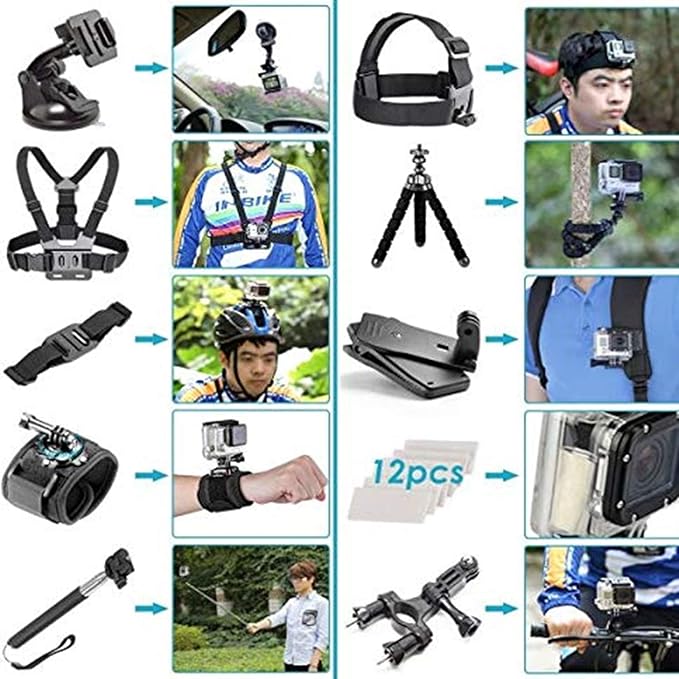 50 IN 1 ACCESSORIES FOR GOPRO CAMERA