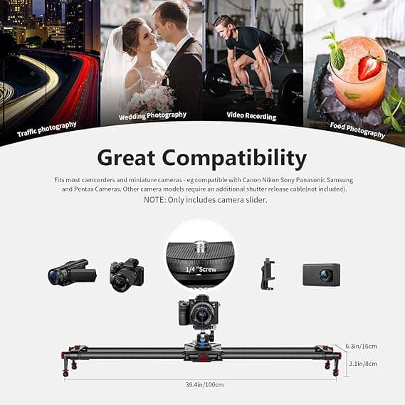 NEEWER ER1-100 100cm App Electronic Video Slider