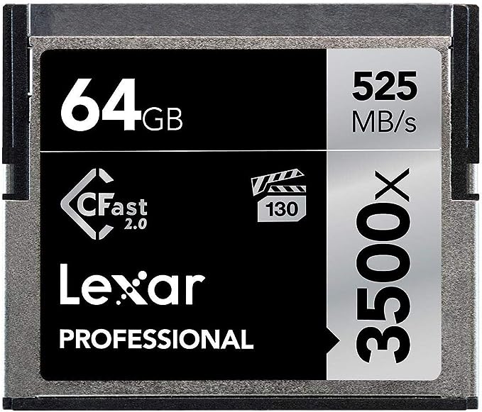 LEXAR PROFESSIONAL CFAST 2.0 CARD 64GB/525MB/3500X