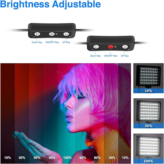 NEEWER ZC-10S 2 Pieces Pro USB Table Top LED Light Kit