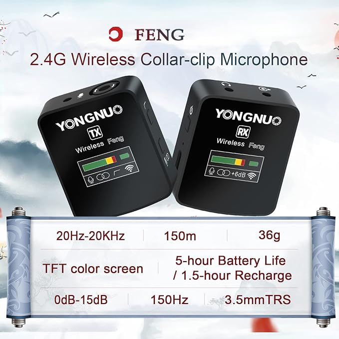 YONGNUO FENG 2.4G WIRELESSS MIC SYSTEM