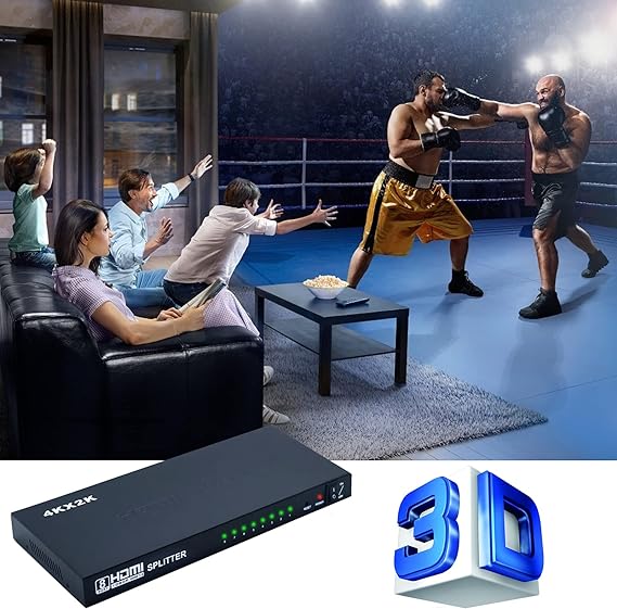 DATAPRO 1X8 HDMI SPLITTER 4K/2K