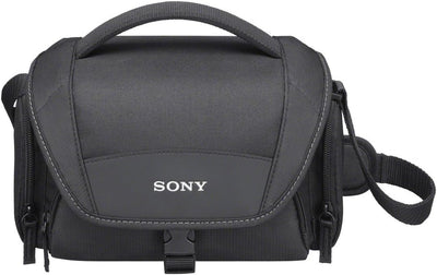SONY LCSU21 SOFT CARRYING CASE FOR CYBER-SHOT AND ALPHA NEX CAMERAS - BLACK