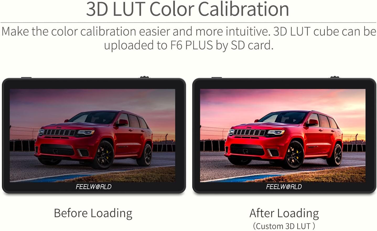 FEELWORLD F6 Plus V2 6″ 3D LUT 4K HDMI On-Camera IPS Monitor