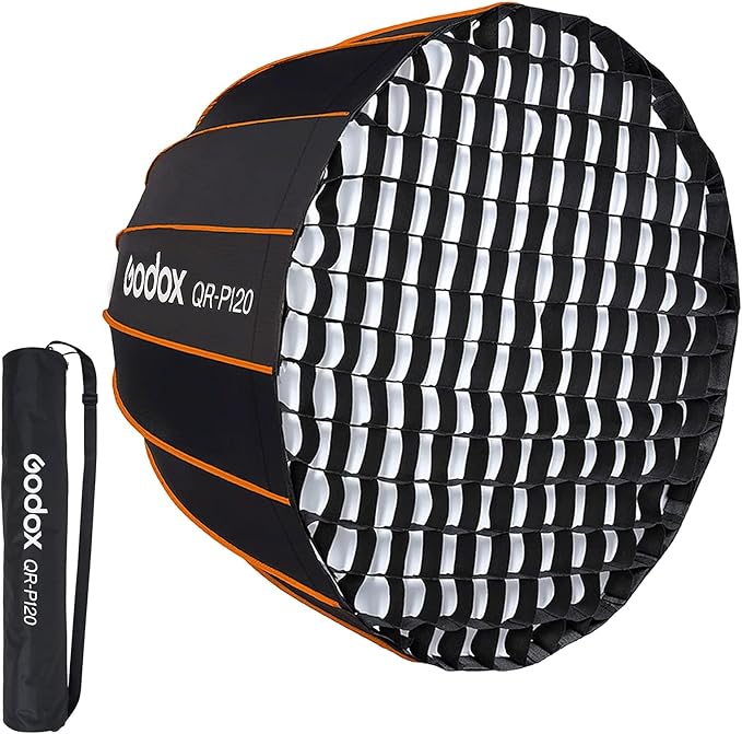 Godox Quick Release Parabolic Softbox 120 CM Bowens mount with Grid