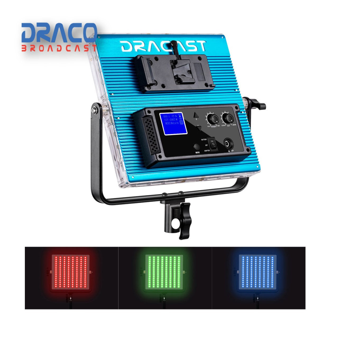Dracast 728 RGBW 3-Light-Kit with Hard Case