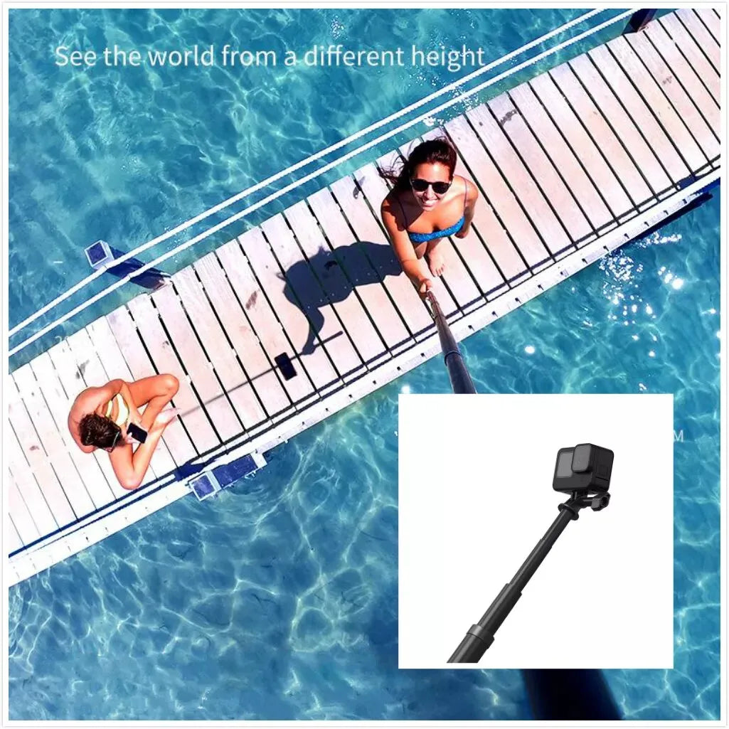 TELESIN ULTRA LONG 2.7M 2ND GENERATION CARBON FIBER SELFIE STICK FOR ALL ACTION CAMERAS GP-MNP-270-2